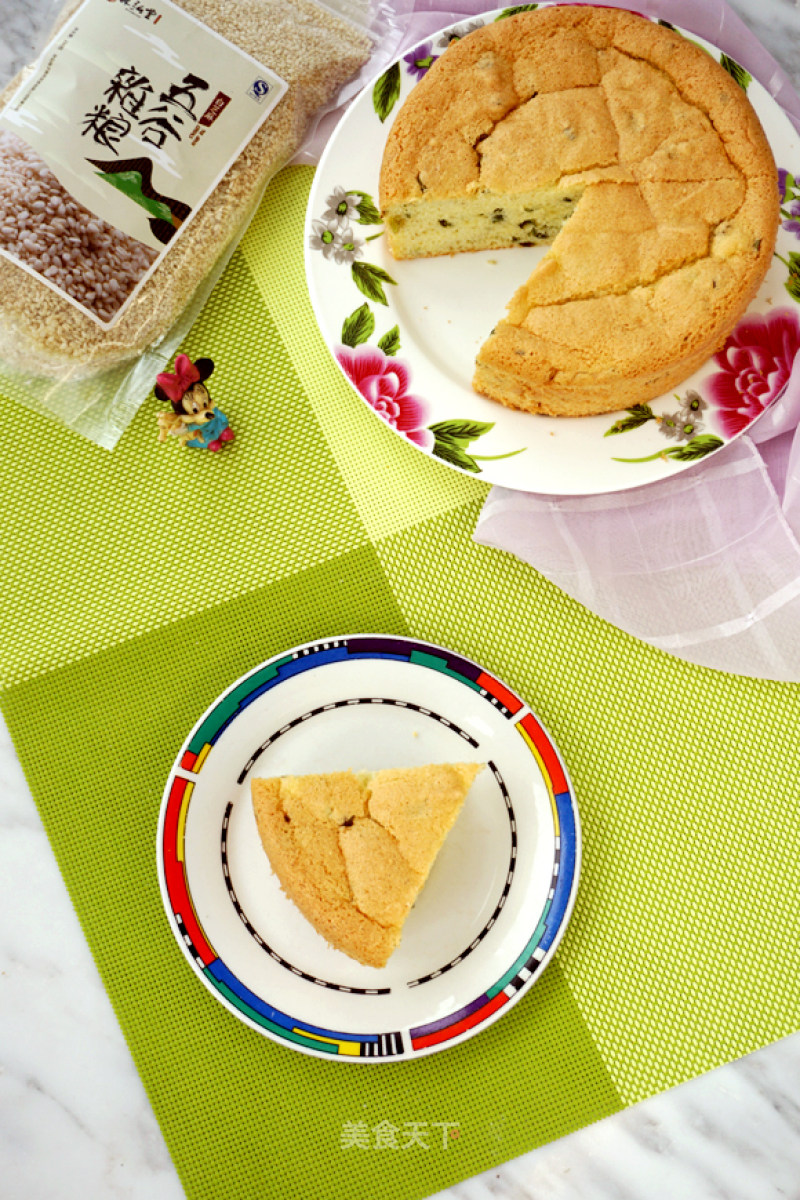 Sesame Chives Chiffon Cake recipe