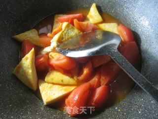 Stir-fried Lao Tofu with Tomato recipe