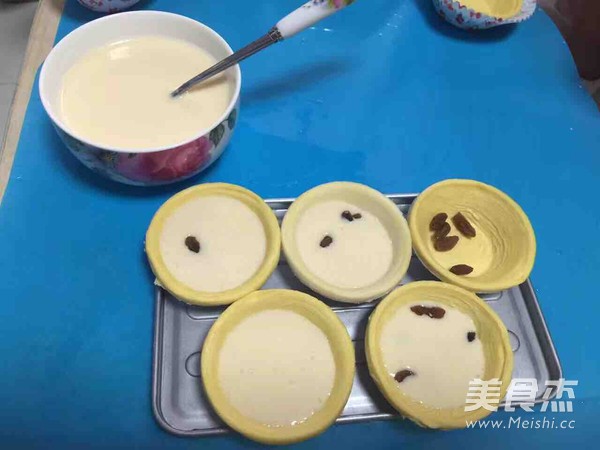 Raisin Egg Tart recipe