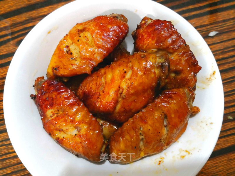 Grilled Wings with Black Pepper Sauce recipe