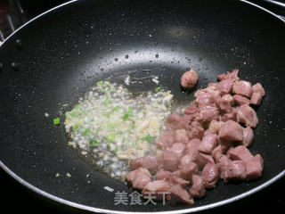 Diced Pork with Scallion and Winter Melon recipe