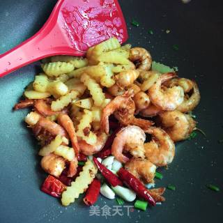 Salt and Pepper Potato Shrimp recipe