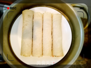 Soybean Oil Skin Fresh Meat Rolls recipe