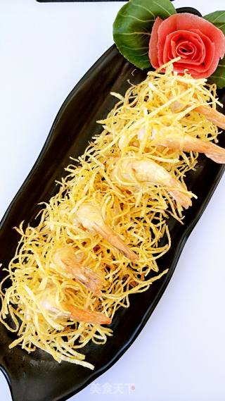 Golden Anchovy Shrimp recipe