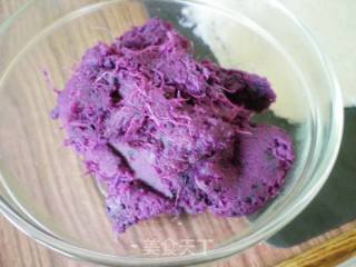 Pure Handmade Dessert Purple Sweet Potato Filling Cold Cake recipe