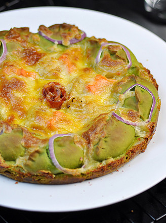 Spinach Seafood Pizza recipe