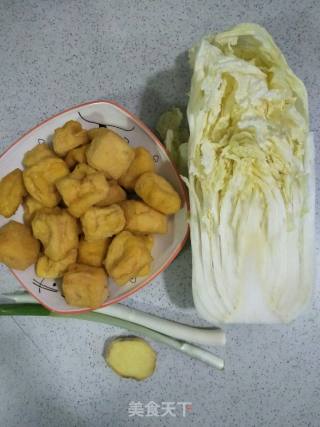 Stir-fried Cabbage Heart with Tofu recipe