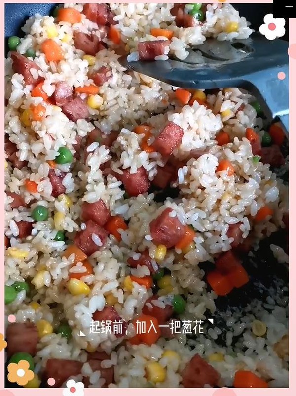 Luncheon Meat Fried Rice recipe