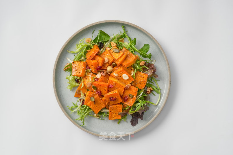 Roasted Pumpkin Salad with Mixed Dried Fruit recipe