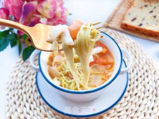 [baby Food Supplement] Cod, Winter Melon and Tomato Sauce Noodles recipe