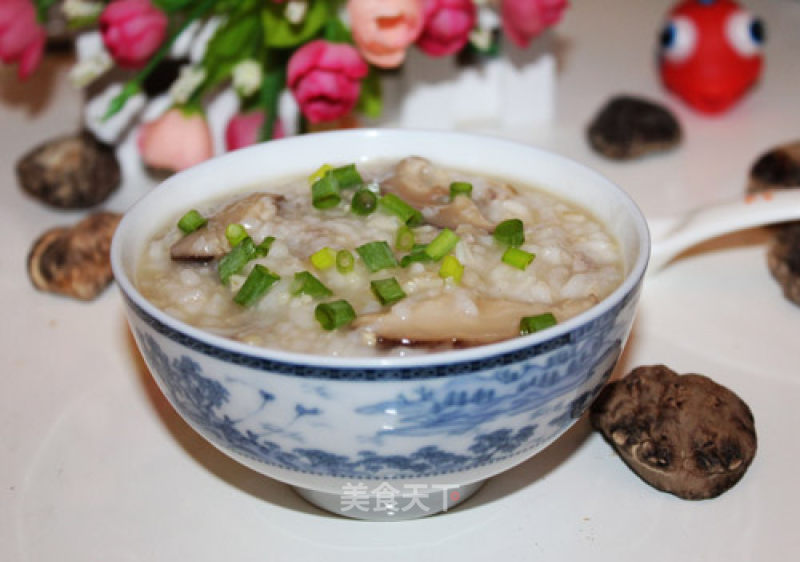 Mushroom Lean Pork Congee recipe