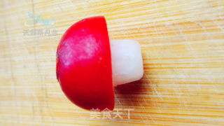 Plate Decoration-cherry Radish Mushrooms recipe