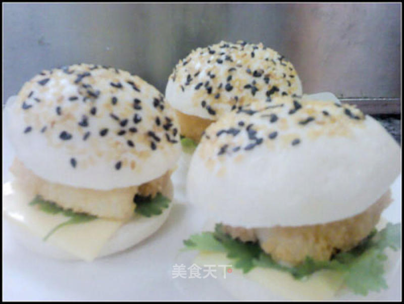 Hong Kong Style Dim Sum Series 4-chinese and Western Mini Burgers recipe
