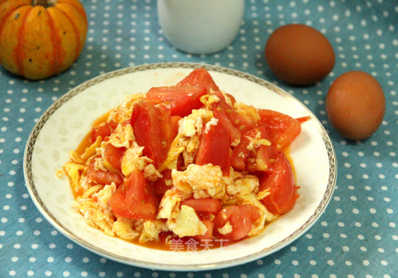 #trust之美#scrambled Eggs with Tomatoes recipe