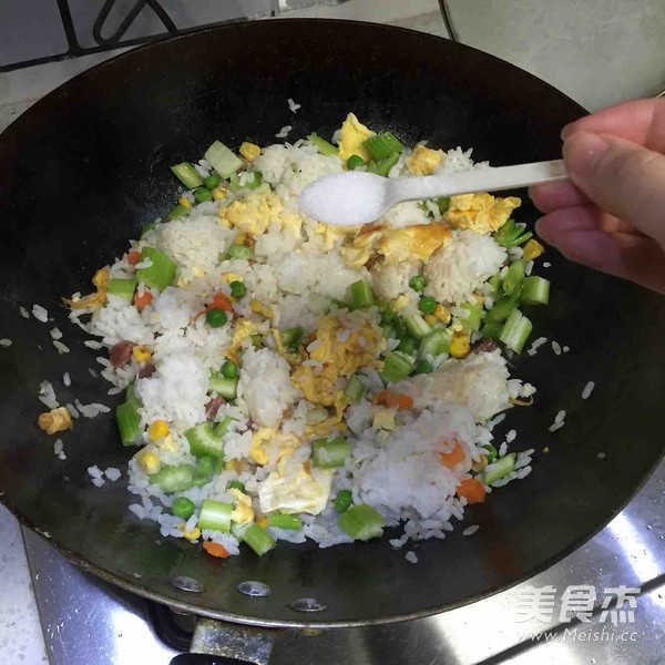 Celery Egg Fried Rice recipe