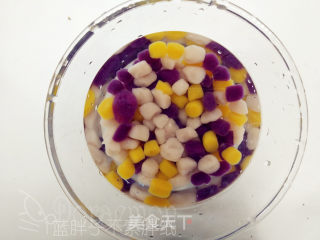 Three-color Taro Balls with Spiked Fresh Taro Fairy recipe