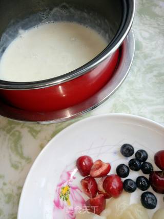 Colorful Fruit Milk Sorbet recipe