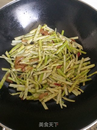 Fried Bamboo Shoots with Bacon recipe