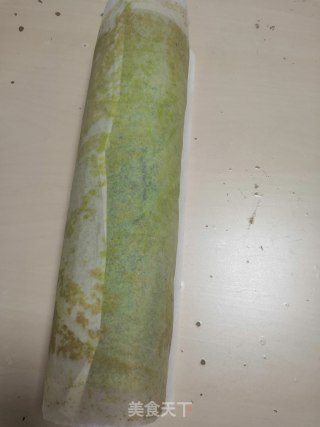 Spinach Fruit Cake Roll recipe