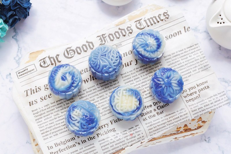 Blue and White Porcelain Snowy Mooncake recipe