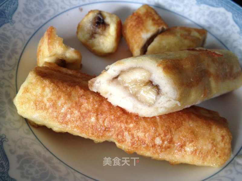 #aca烤明星大赛#banana Rolls recipe