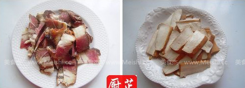 Stir-fried Bean Curd with Hunan Bacon recipe