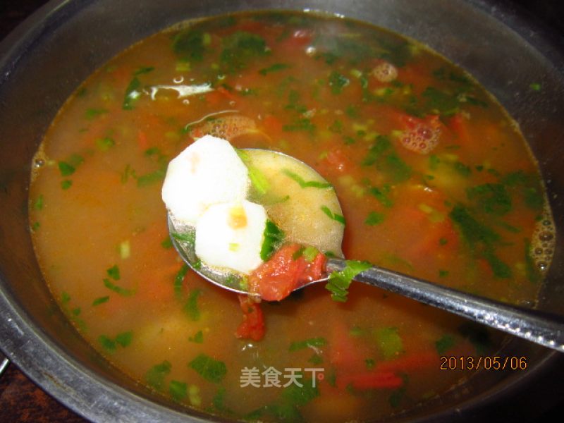 Yam Tomato Soup recipe