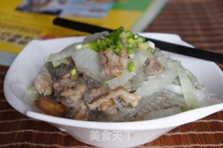 Boiled Vermicelli with Oil Residue recipe