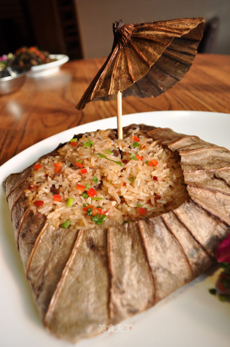 Beef Brisket with Lotus Glutinous Rice recipe