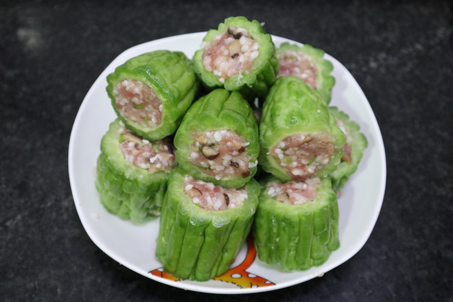 Bitter Gourd Stuffed Meat recipe