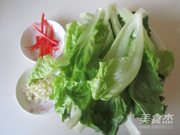 Stir-fried Lettuce with Garlic recipe