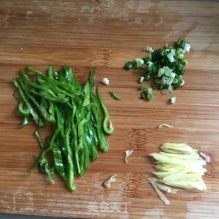 Green Pepper and Cabbage Shreds recipe