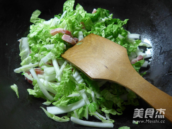 Bacon and Cabbage Boiled and Dried Shreds recipe