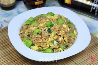 Fried Rice with Choy Sum and Egg recipe