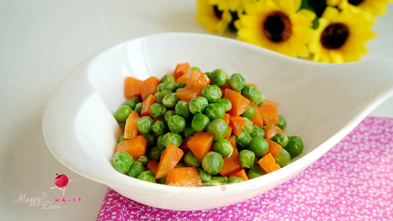 Diced Peas and Carrots recipe