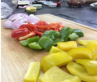 Pepper Chicken Skewers, Bell Pepper and Onion Chicken Heart Skewers recipe