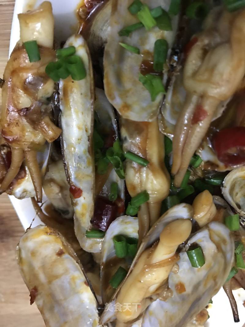 Spicy Fried Razor Clam recipe