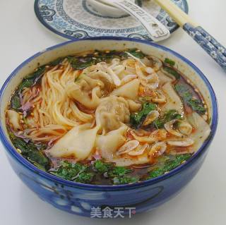 Wonton Noodles in Red Oil recipe