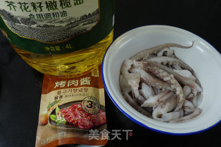 Stir-fried Squid with Sauce recipe