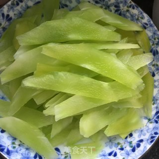 Sliced Pork with Green Bamboo Shoots recipe