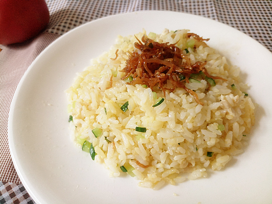 Cucumber Chicken Fried Rice recipe