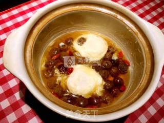 Boiled Eggs with Glutinous Rice Wine and Longan recipe