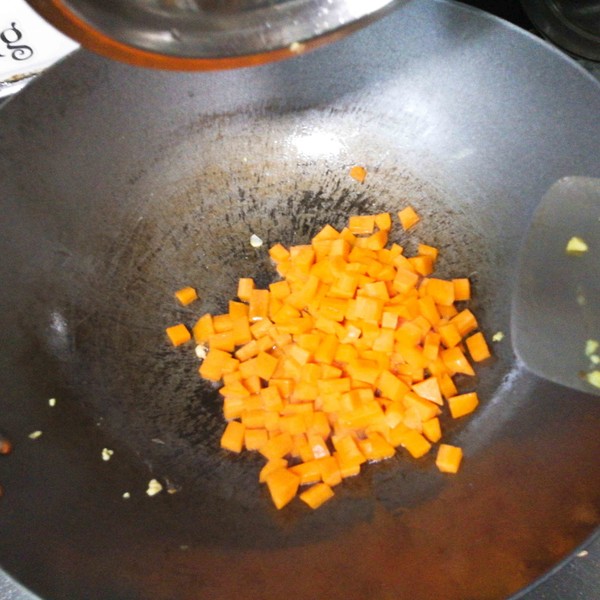 Carrot Corn Egg Fried Rice recipe