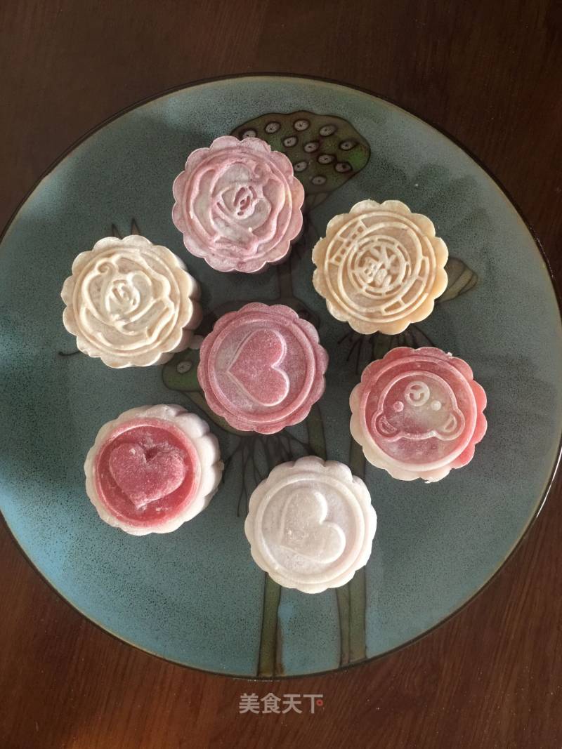 Chestnut Kidney Bean Snowy Mooncake recipe