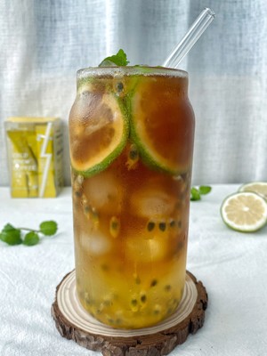 Passion Fruit Bubble Coffee | Refreshing Summer Drink recipe