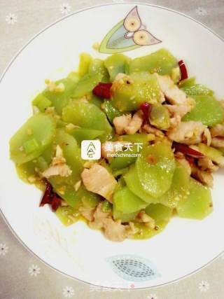 Stir-fried Pork with Lettuce recipe