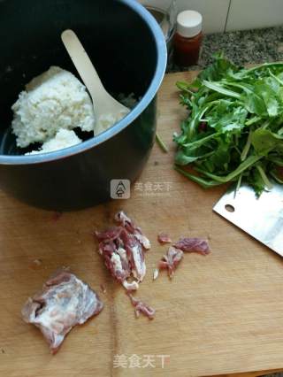 Chicory and Lean Pork Congee recipe