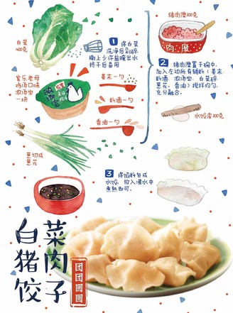 Cabbage Pork Dumplings recipe