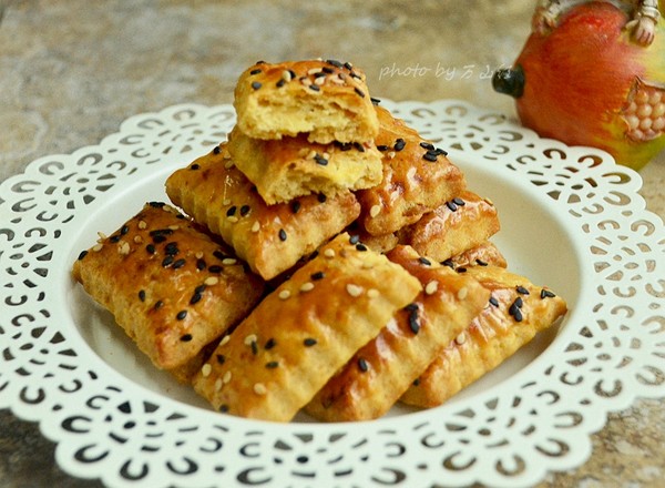 Yam Salted Egg Yolk Shortbread Cookies recipe