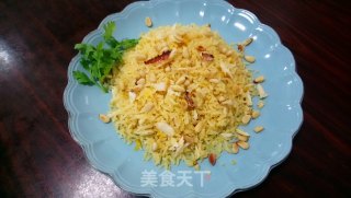 Crab Salted Egg Yolk Pine Nut Fried Rice recipe